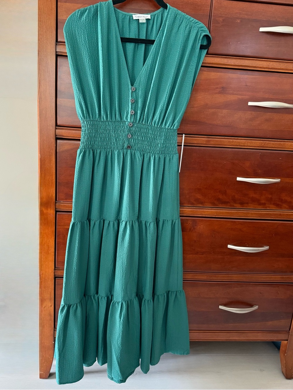 Calvin Klein Gauze Tiered dress